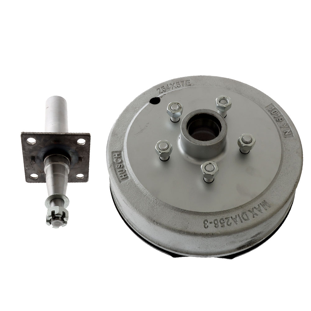 Trailparts 10in Electric Drum 1500kg Hub Stub Set 5 x 4 1/2in