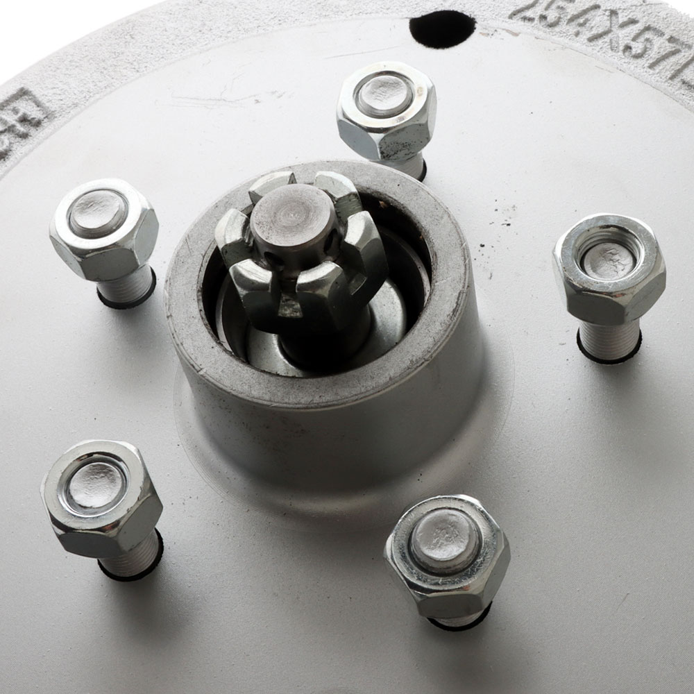 Trailparts 10in Electric Drum 1500kg Hub Stub Set 5 x 4 1/2in