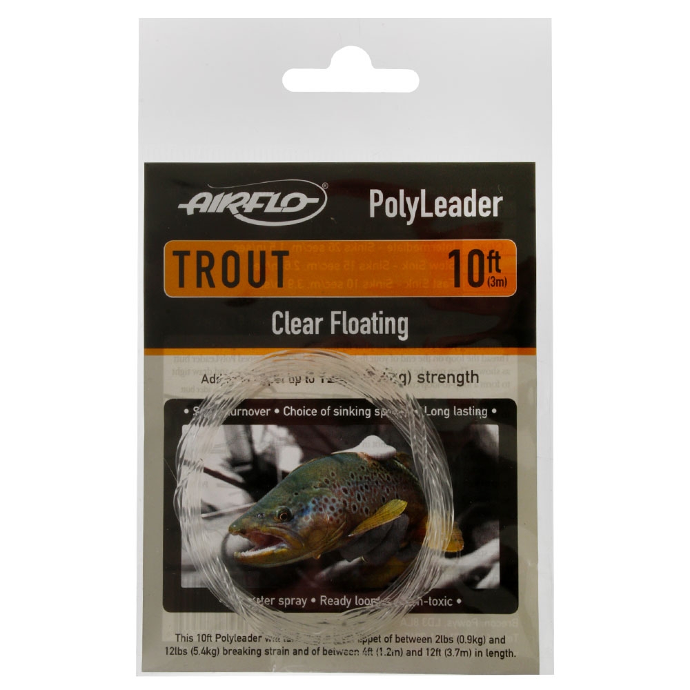 Airflo Trout Polyleader 10ft Clear Floating