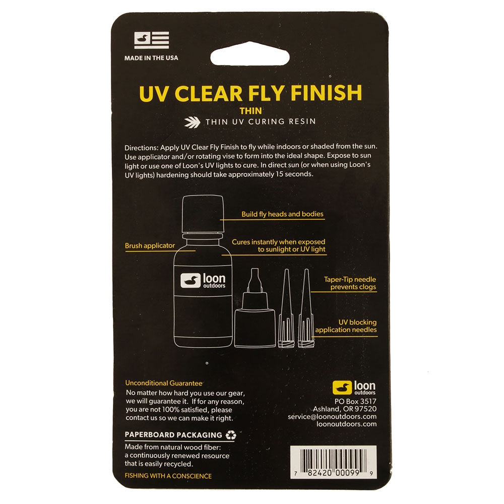 Loon Outdoors UV Clear Fly Finish Thin 1/2oz