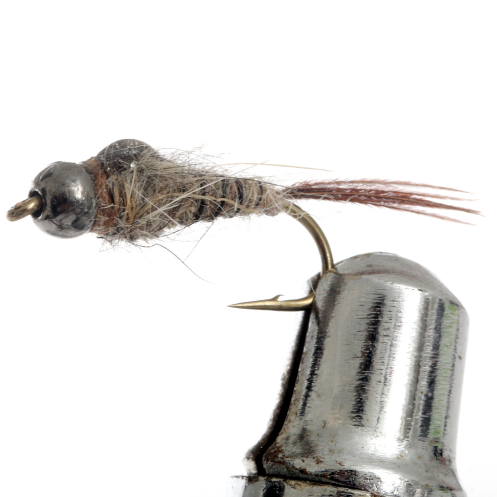 Manic Tackle Project Death Metal Hare's Ear Nymph Fly #10