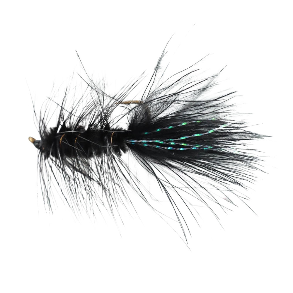 Manic Tackle Project Woolly Bugger Fly Black #8