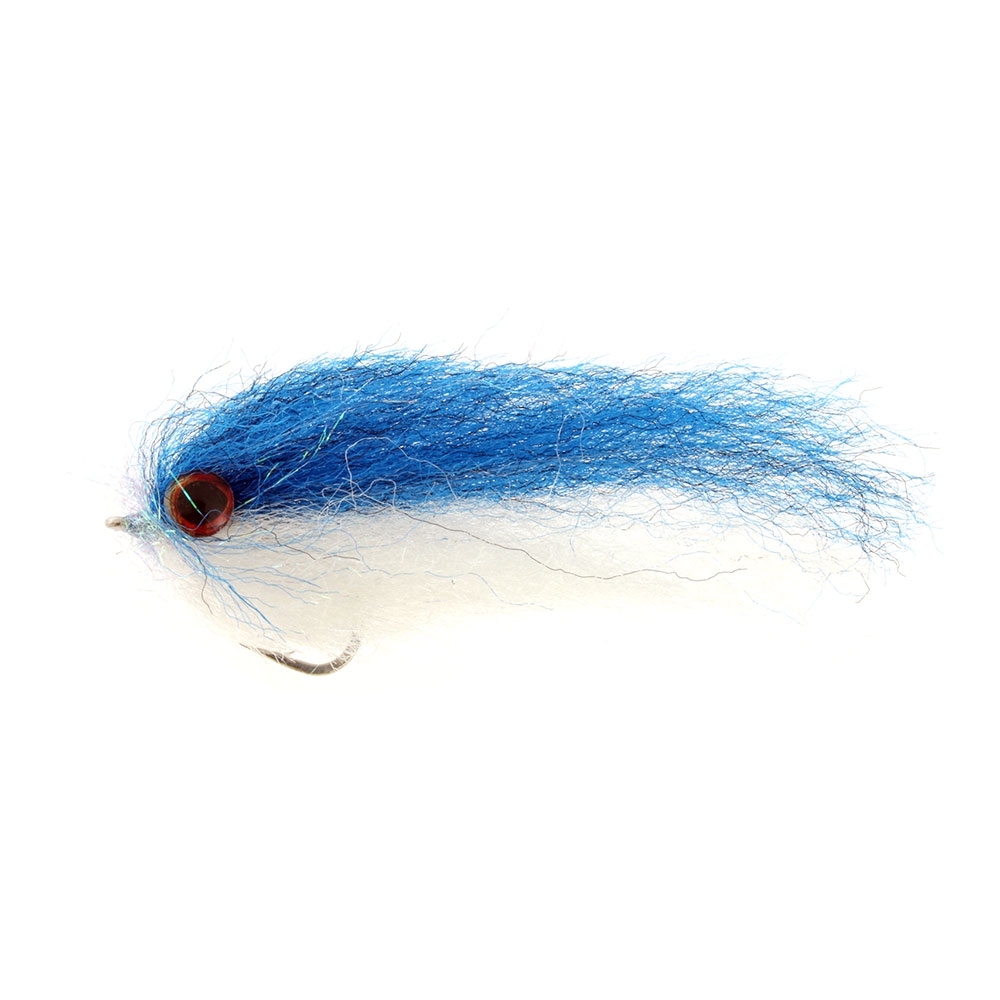 Manic Tackle Project Lucent Minnow Fly Blue/White 2/0 Single