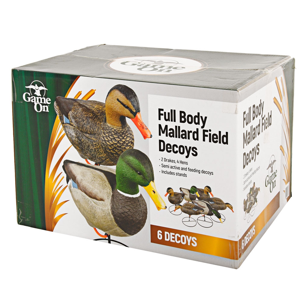 Game On Full Body Mallard Field Decoy Set 4 Hens 2 Drakes
