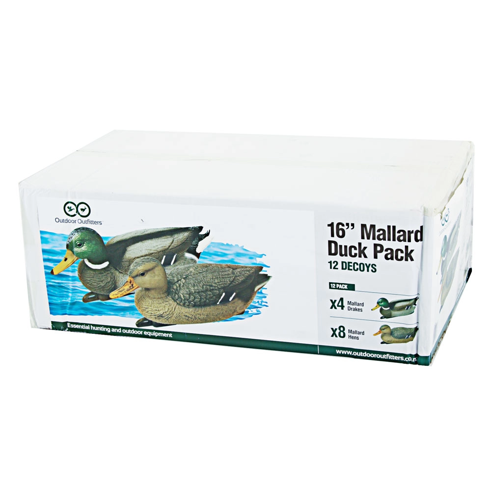 Outdoor Outfitters Mallard Decoy 4 Drakes 8 Hens 16in Outdoor Outfitters Mallard Decoy 4 Drakes 8 Hens 16in