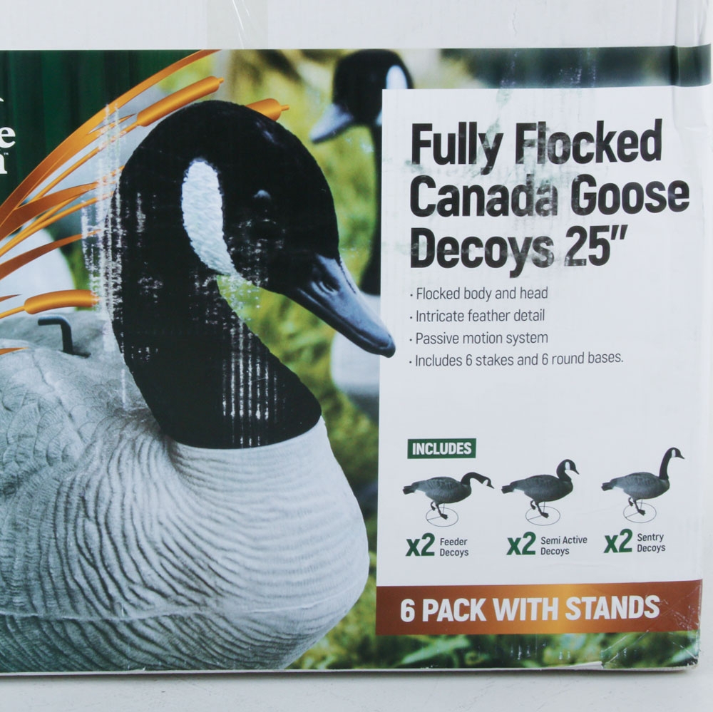 Game On Canada Goose Full Body Flocked Decoys 6 Pack