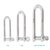 Stainless D-Shackle Long Removable Pin 8mm