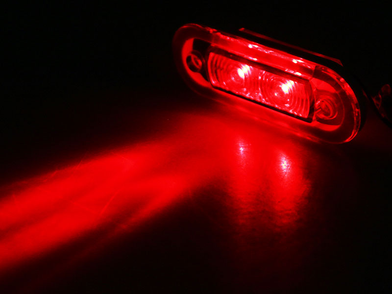 LED Waterproof Courtesy Lights 0.21W Red 2.2LM