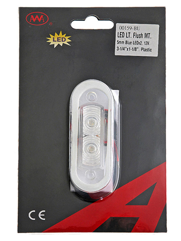 LED Waterproof Courtesy Lights 0.21W Blue 1LM