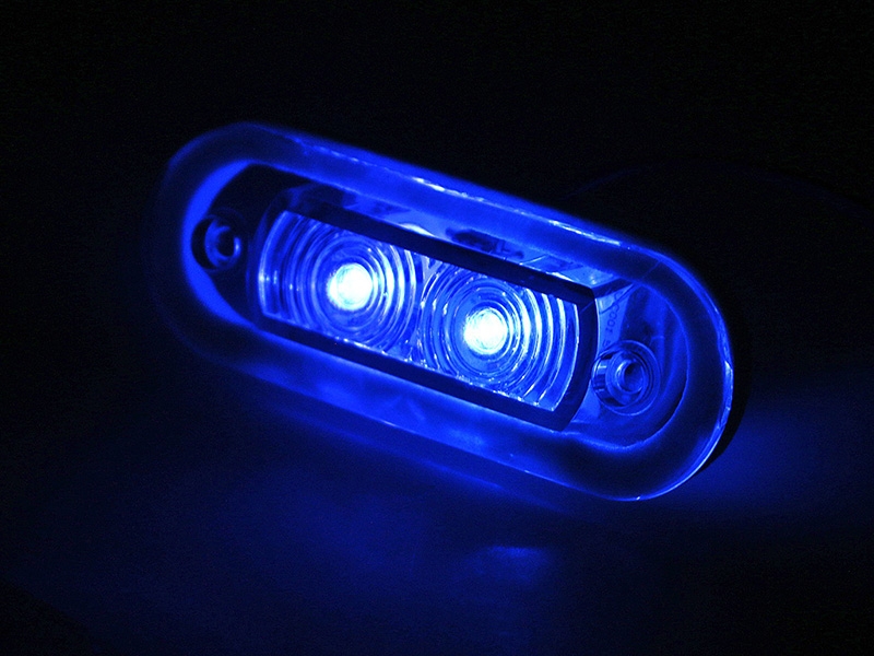 LED Waterproof Courtesy Lights 0.21W Blue 1LM