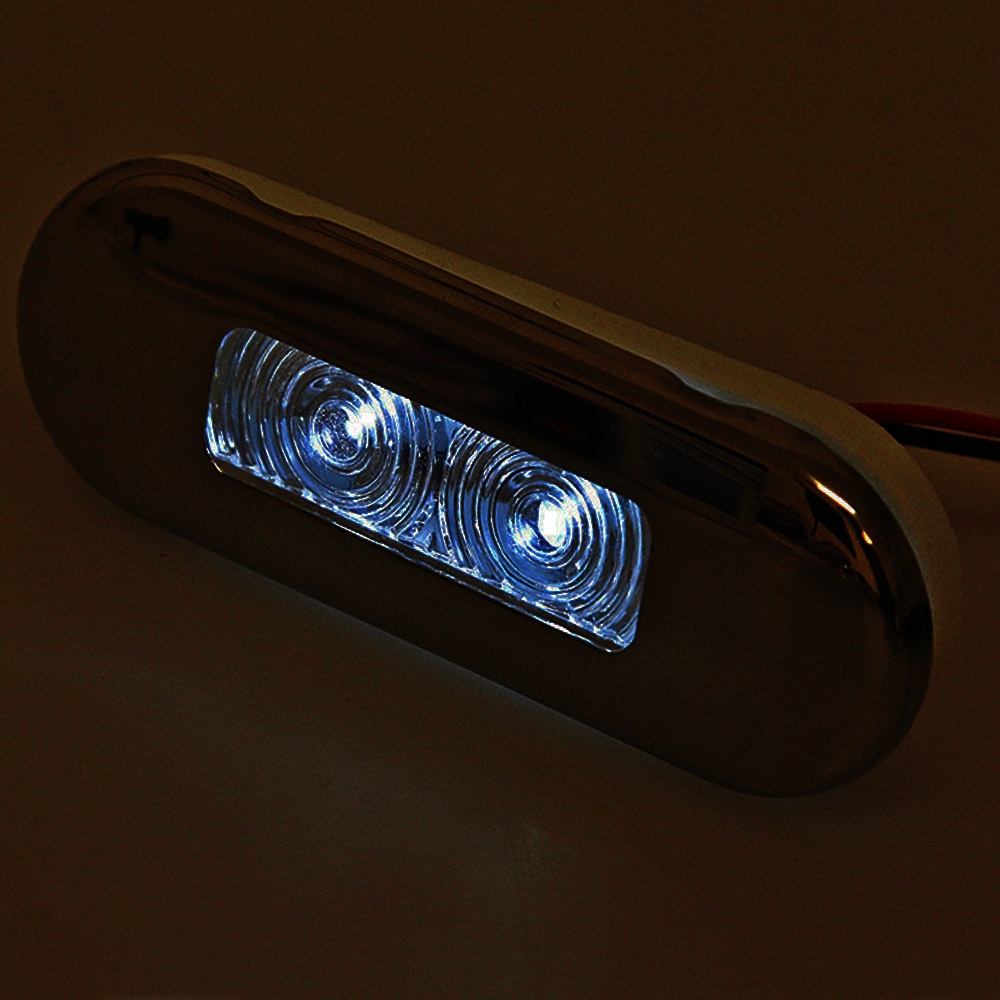 Stainless LED Waterproof Courtesy Lights 0.21w White