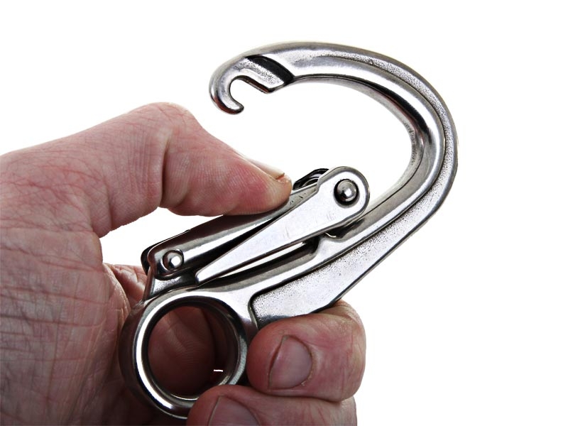 Stainless Double Locking Safety Hook 19mm 1550kg