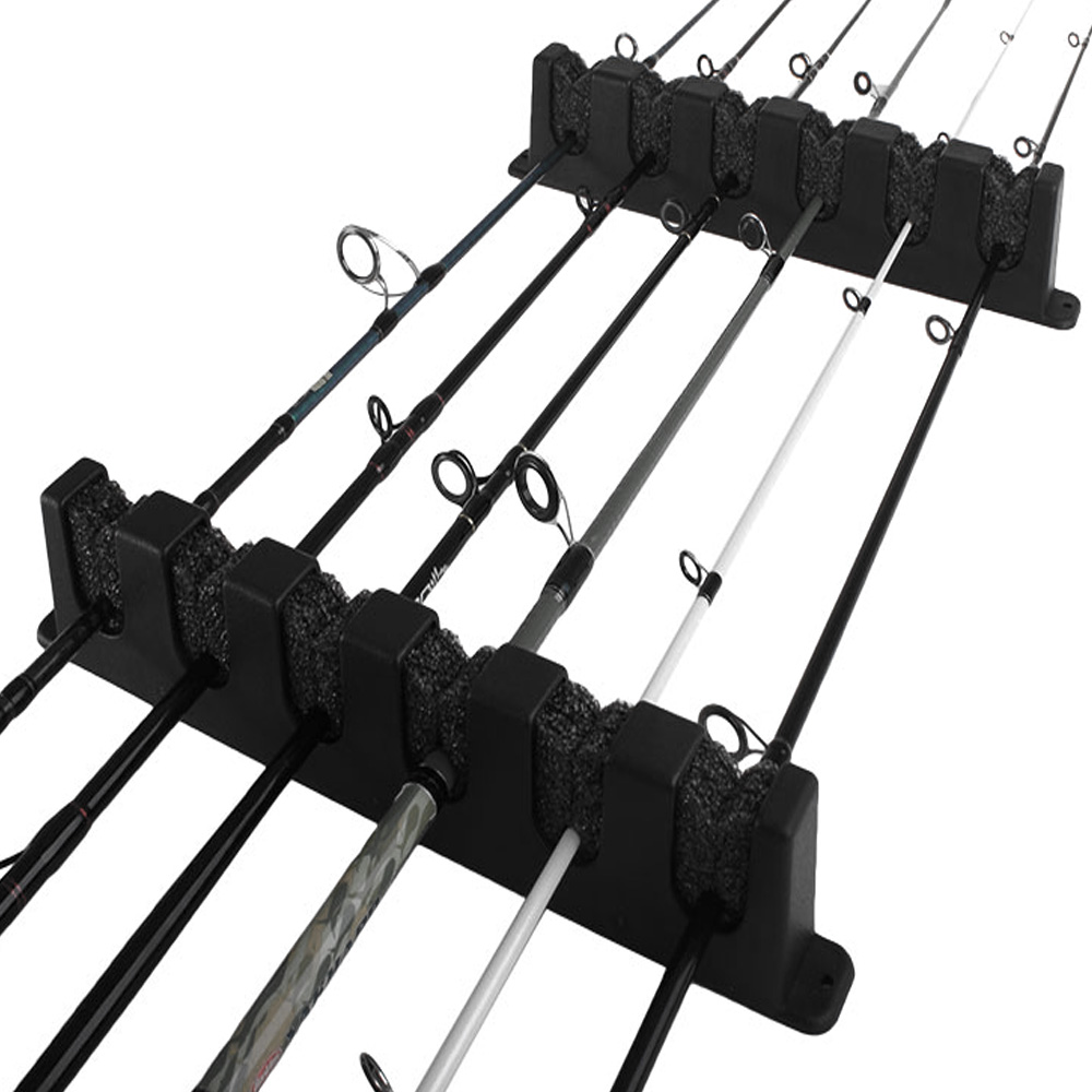 Horizontal Wall Mount 6 Rod Rack