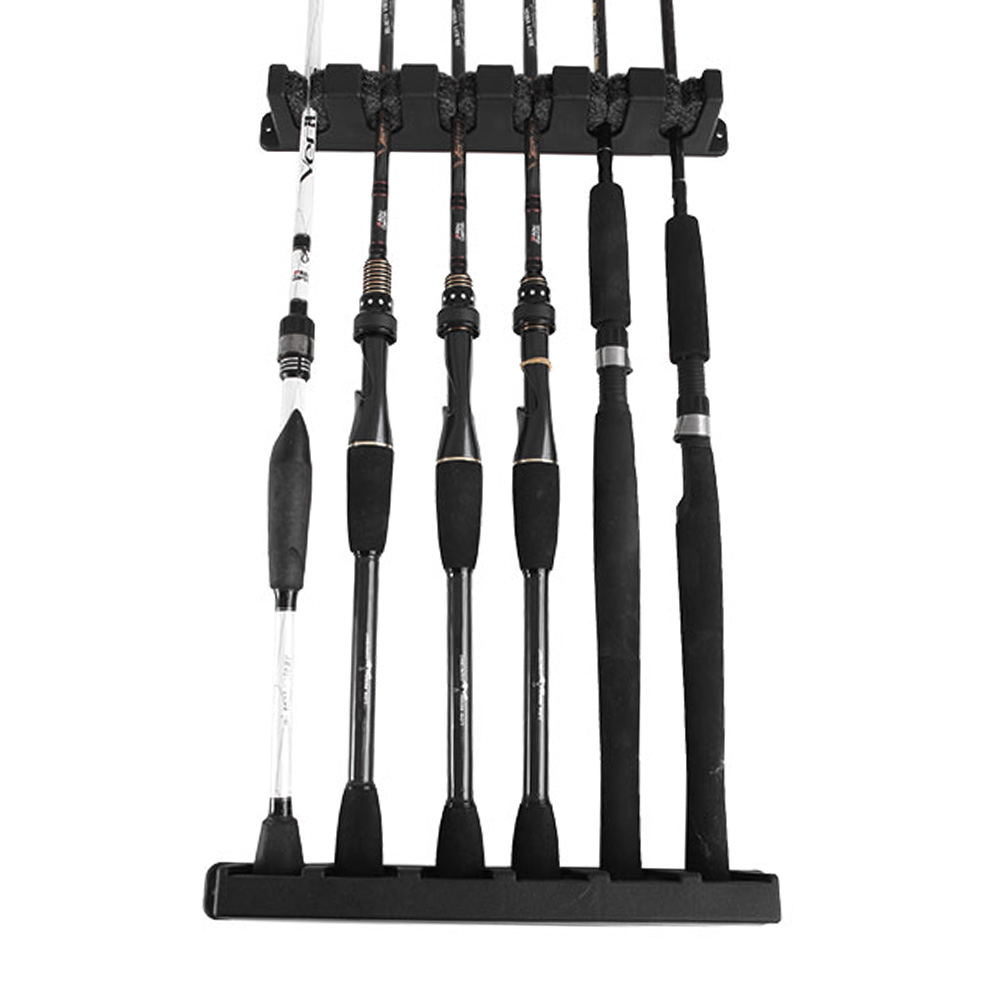 Vertical Wall Mount 6 Rod Rack