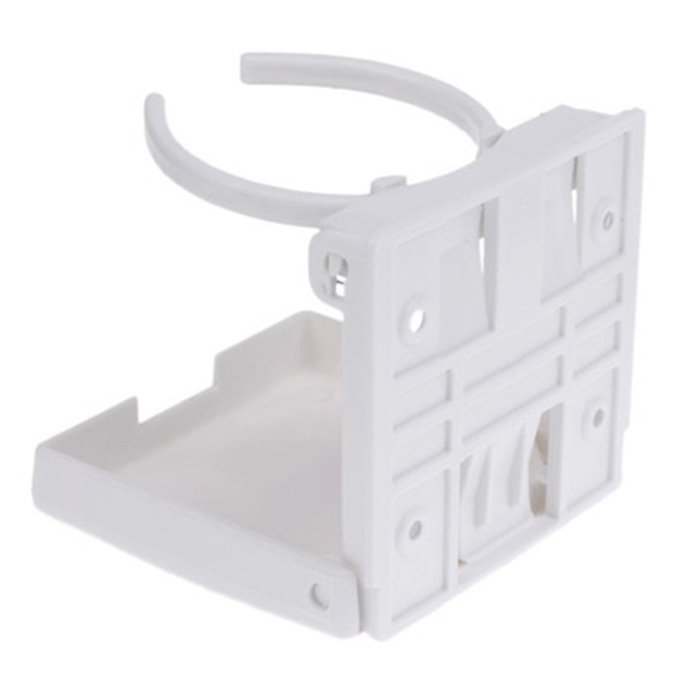 Folding Drink Holder Plastic White