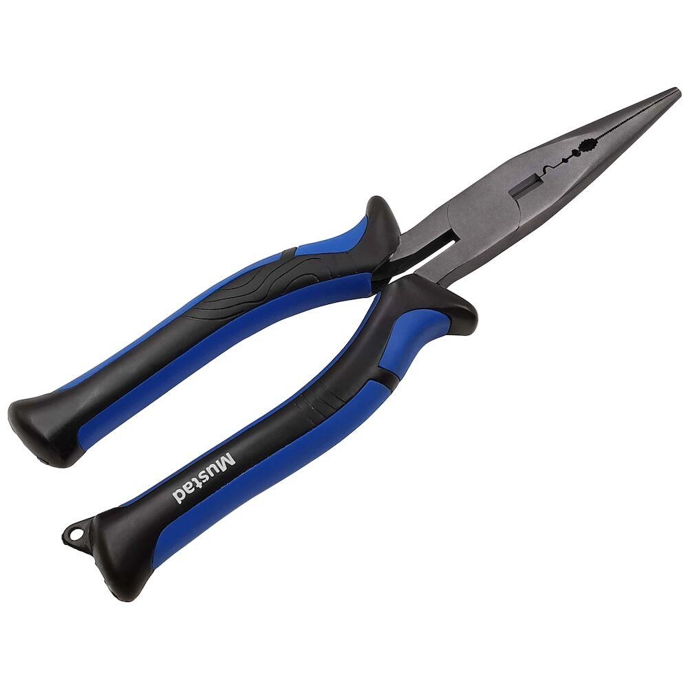 Mustad Straight Nose Pliers Blue 7.87in