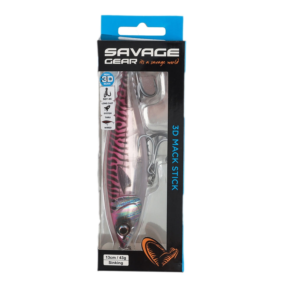 Savage Gear 3D Mack Stickbait 130mm 50g Pink Mackerel