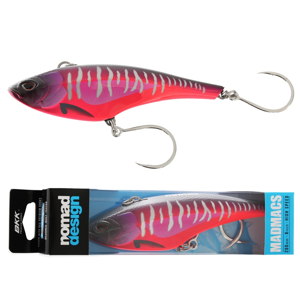 Nomad Design Madmacs Fast Trolling Lure 200mm Hot Pink Mackerel