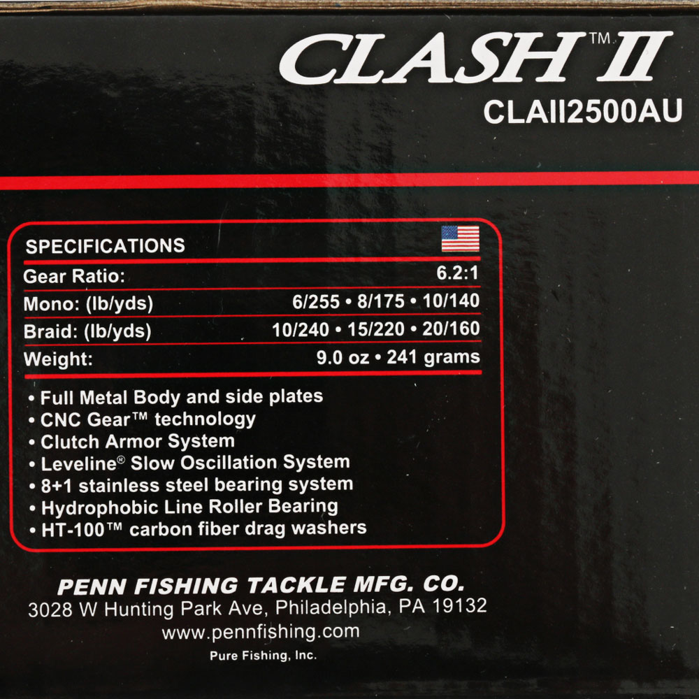 PENN Clash II 2500 Spinning Reel