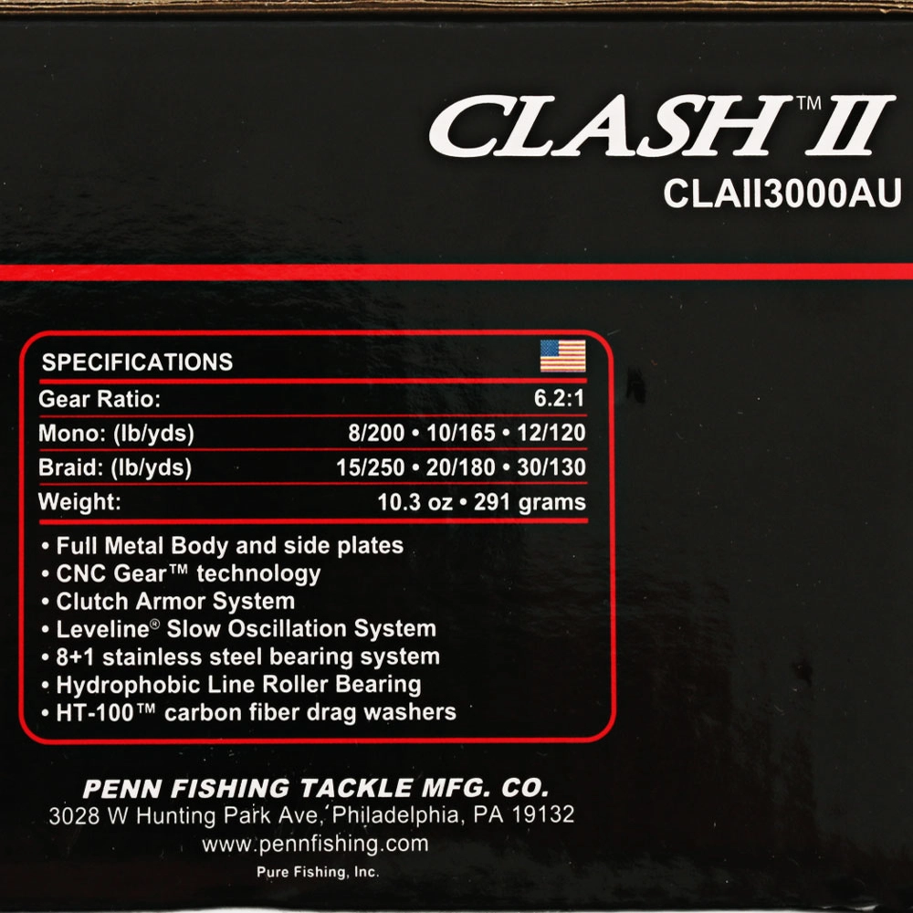 PENN Clash II 3000 Spinning Reel PENN Clash II 3000 Spinning Reel