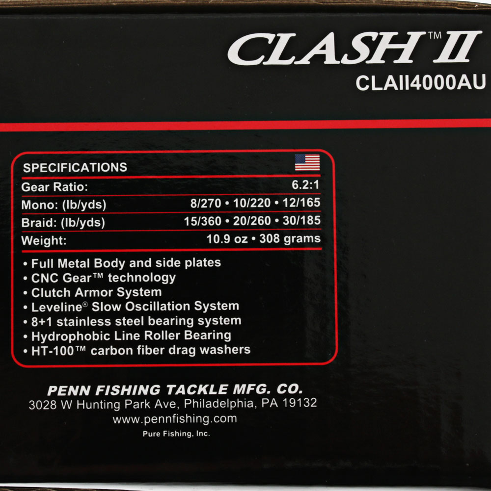 PENN Clash II 4000 Spinning Reel