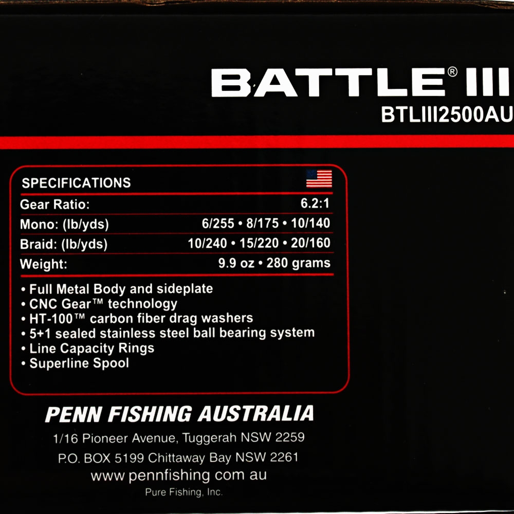 PENN Battle III 2500 Spinning Reel