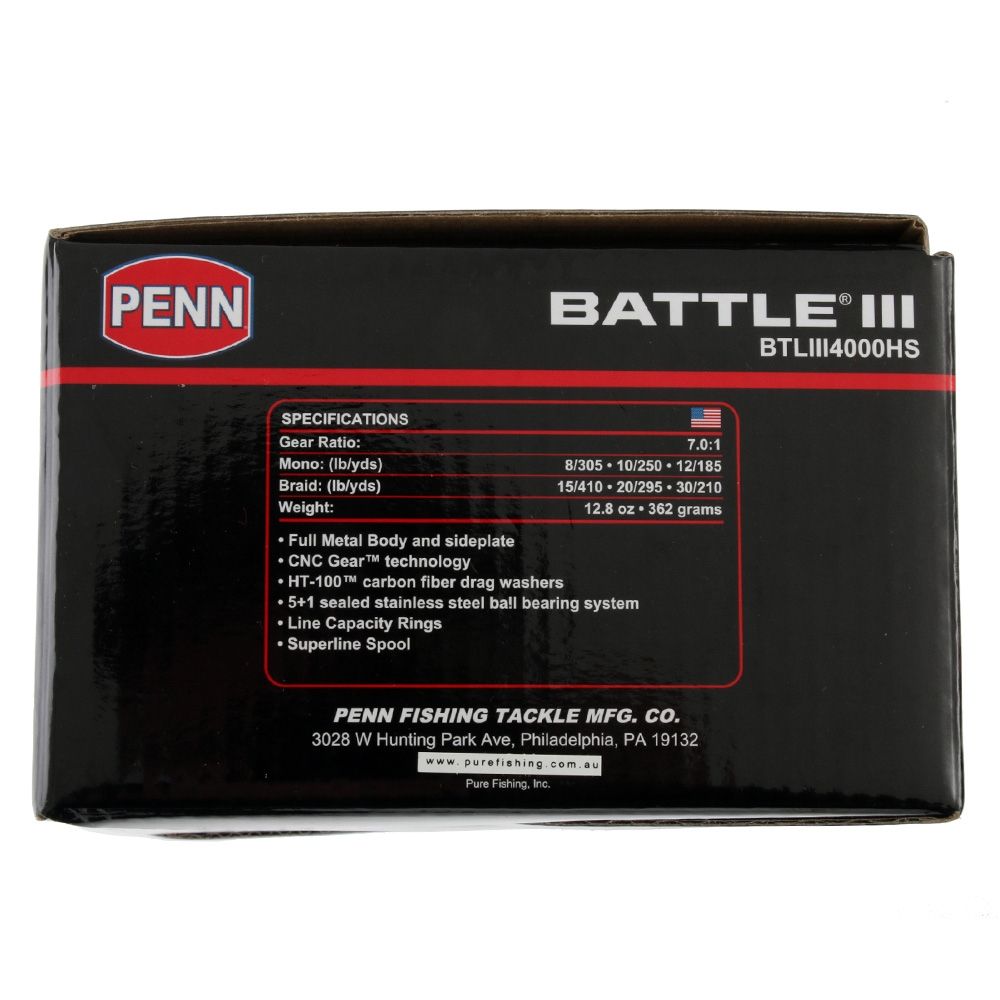 PENN Battle III 4000HS Spinning Reel