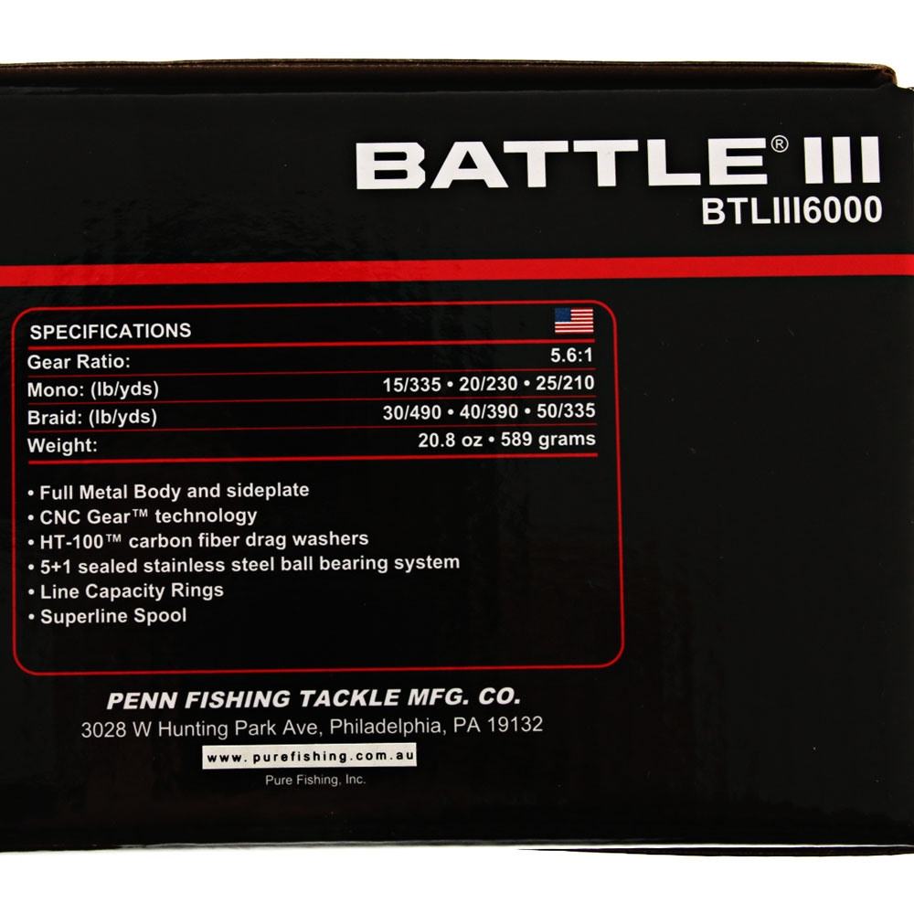PENN Battle III 6000 Spinning Reel