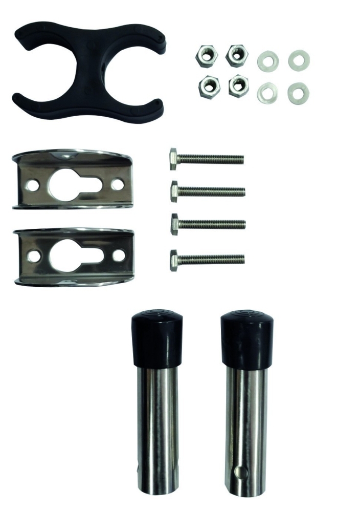 VETUS Folding Stainless Steel Boarding Ladder With 4 Teak Steps