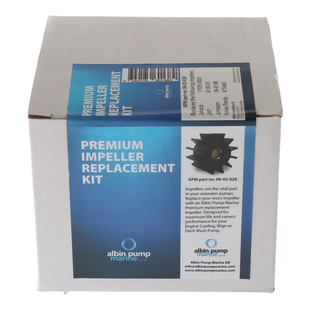 Albin Pump Marine Premium Impeller Kit 06-02-028 95mm