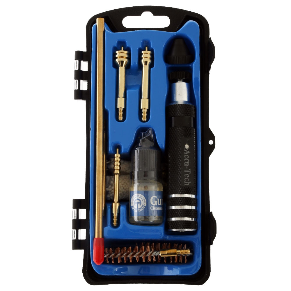 Accu-Tech 17-Piece Pistol Cleaning Kit for .22 .357/9mm .44/.45 Cal Pistols