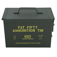 Outdoor Outfitters Fat Fifty Ammo Box with Padlock Latch X1 Thumbnail Outdoor Outfitters Fat Fifty Ammo Box with Padlock Latch X1