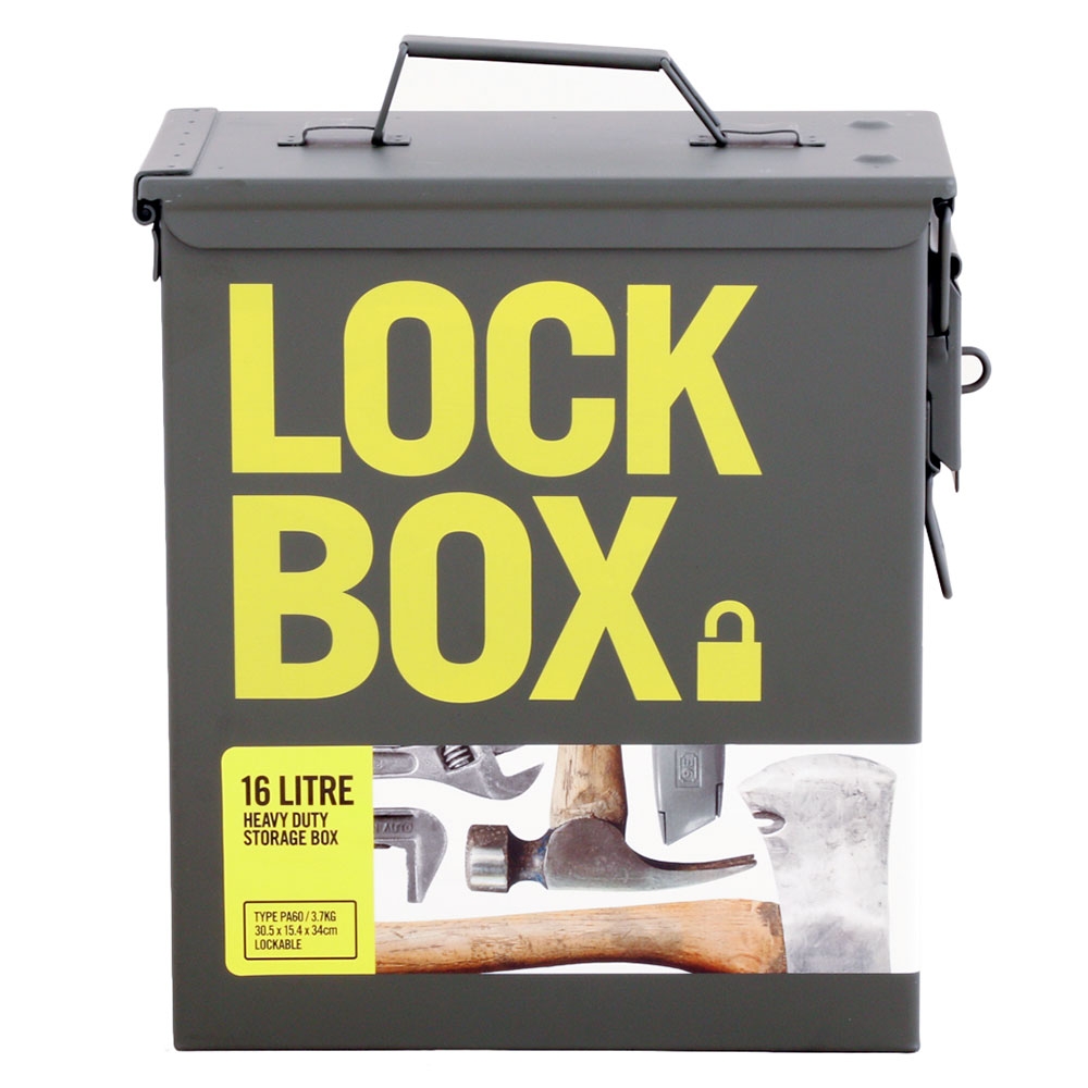 Heavy Duty Lockable Storage Box 16L