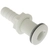TruDesign Skin Fitting with Tail White 19mm 3/4in BSP