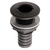 TruDesign Skin Fitting with Tail Black 32mm 1-1/4in BSP