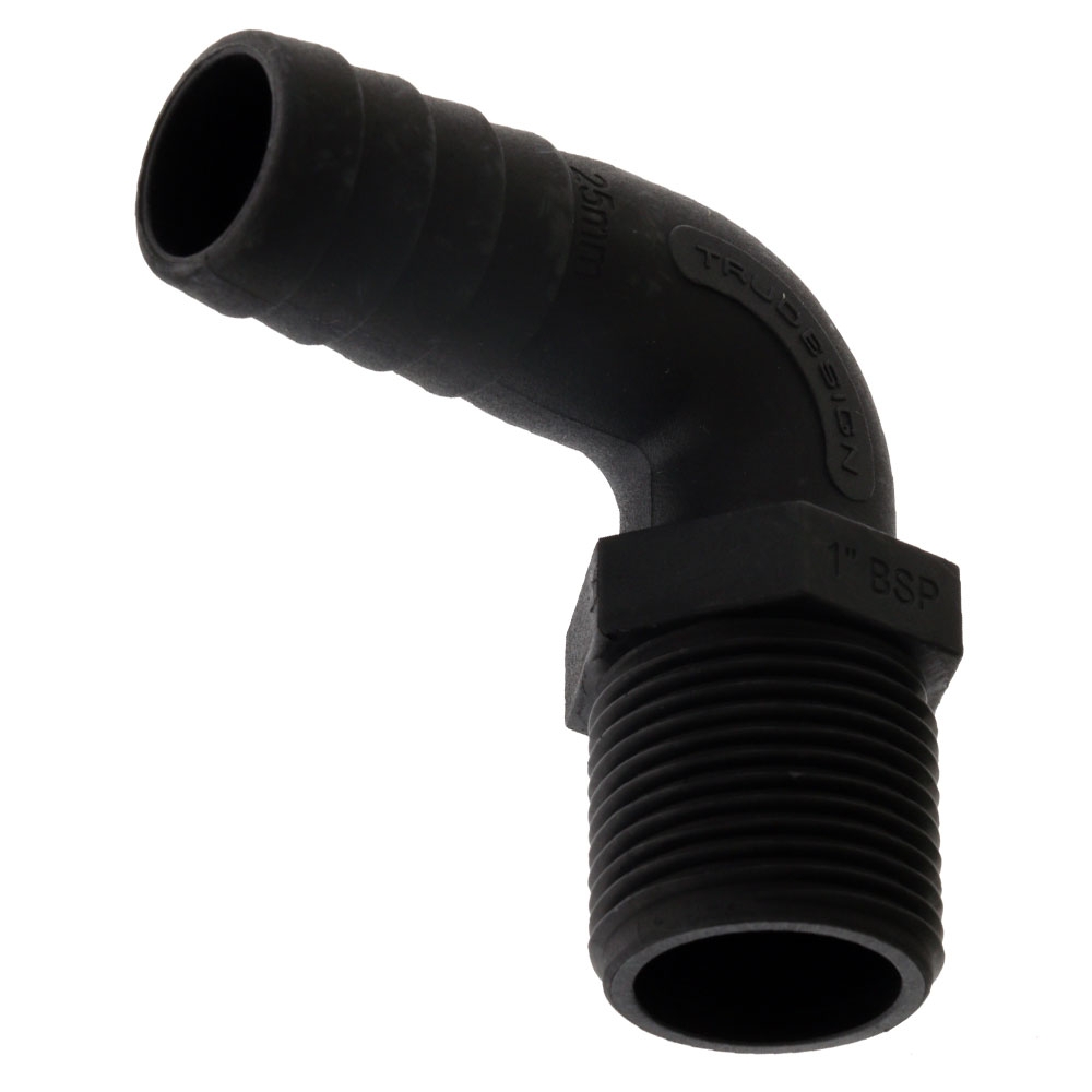 TruDesign Hose Tail - Male Long Thread 90-Degree