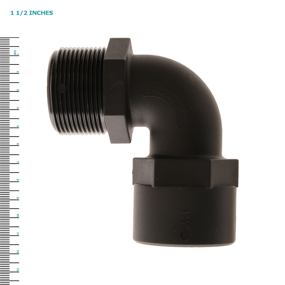 TruDesign Connector Female to Male BSP 90 degrees 1 1/2in