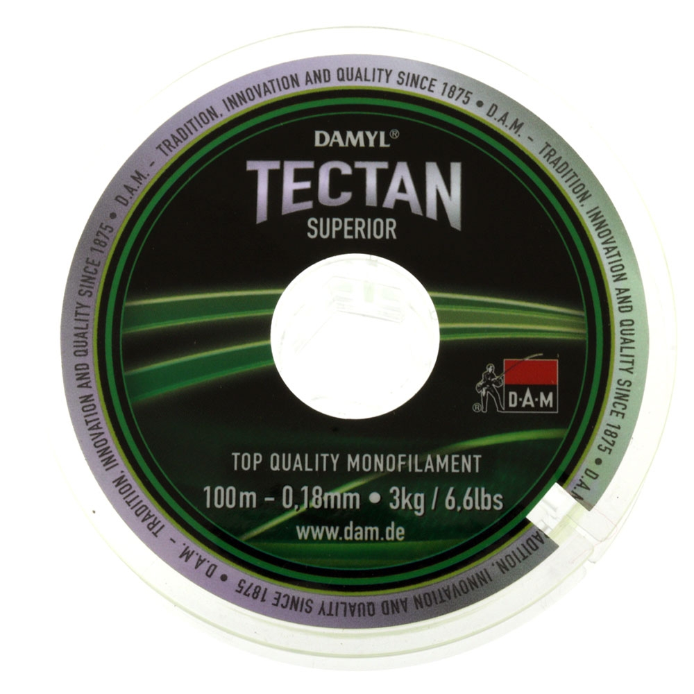 DAM Tectan Superior Monofilament Yellow Green 500m 0.18mm 6.6lb