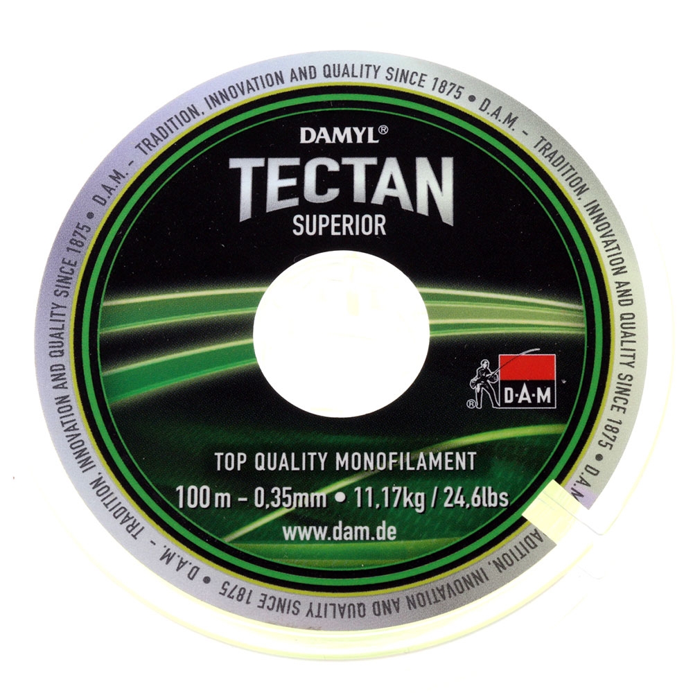 DAM Tectan Superior Monofilament Yellow Green 500m 0.35mm 24.6lb