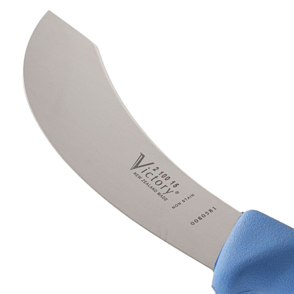 Victory 2/100 Skinning Knife Progrip Blue Handle 15cm