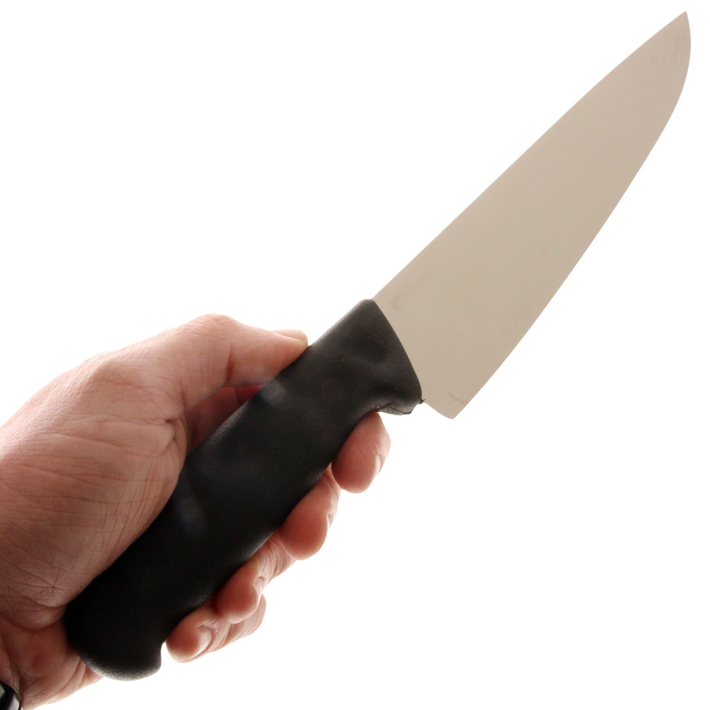 Victory 2/500 Chefs Knife Black Handle 22cm