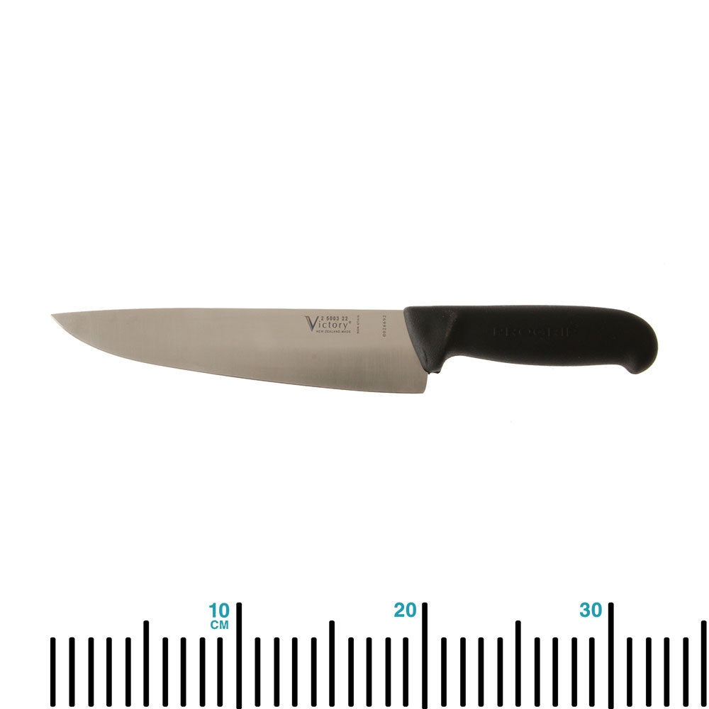 Victory 2/500 Chefs Knife Black Handle 22cm