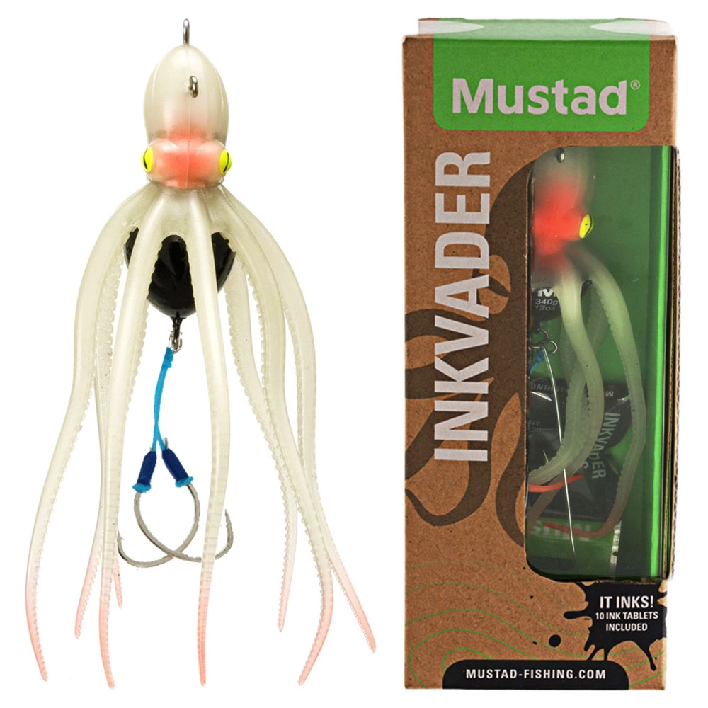 Mustad InkVader Octopus Soft Jig 200g Glow Mustad InkVader Octopus Soft Jig 200g Glow