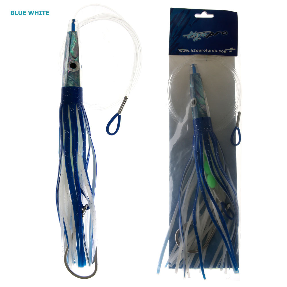 H2O Pro Kamara Wahoo/Tuna Lure Rigged 305mm Blue White