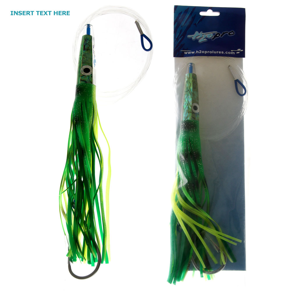 H2O Pro Kamara Wahoo/Tuna Lure Rigged 305mm Zucchini Green