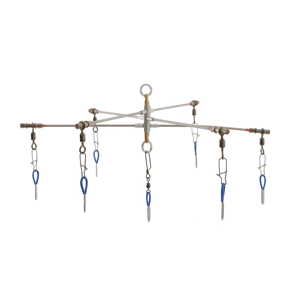 H2O Pro Dredge 12in Mylar Witch with Teaser Towline and Tuna Chaser