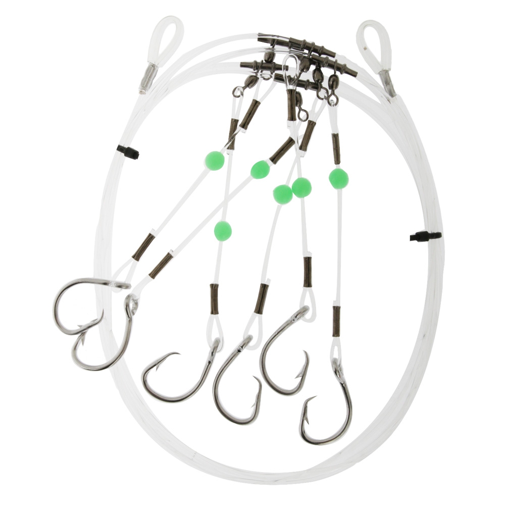 H2O Pro 6-Hook Dropper Rig with Stainless Circles 8/0