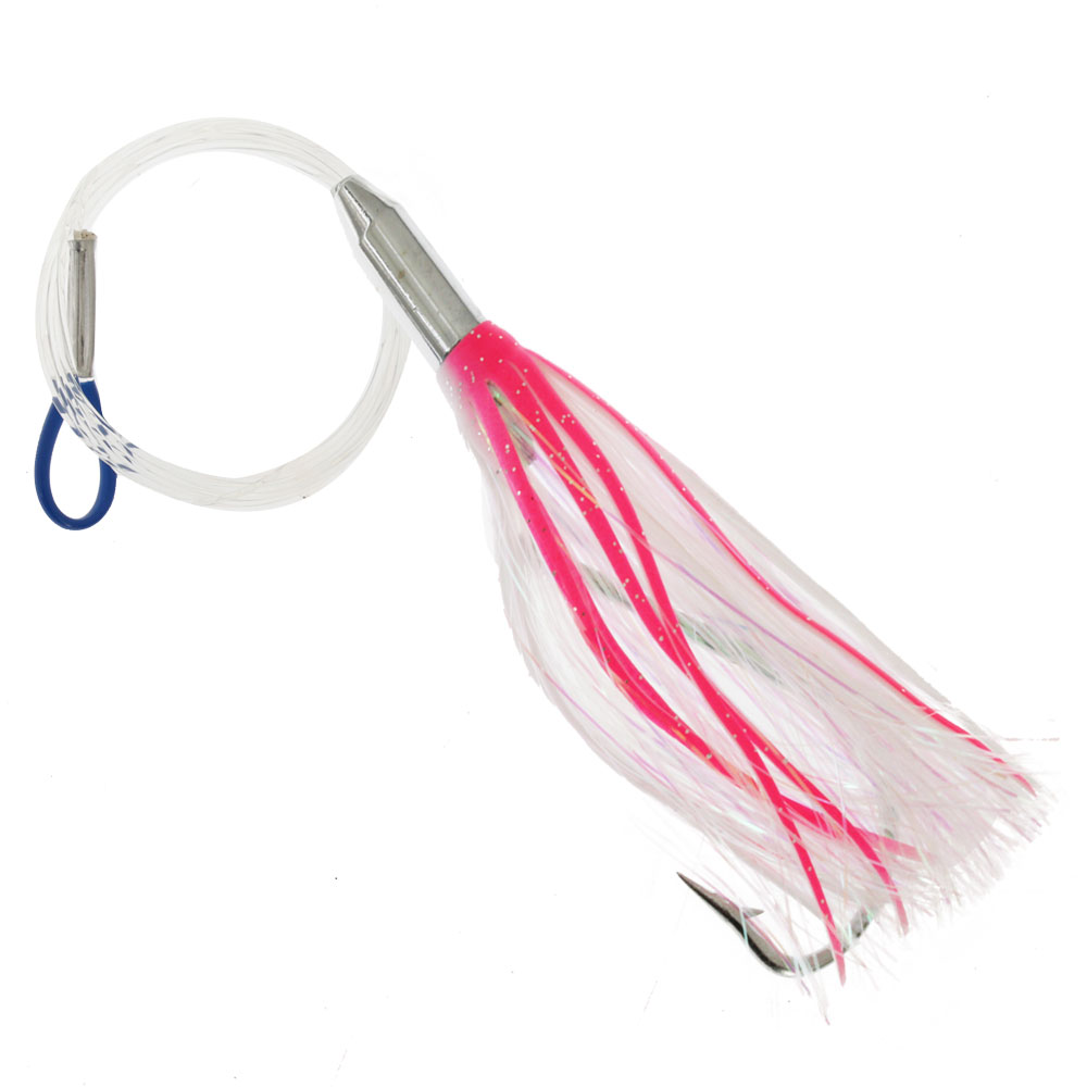 H2O Pro Darts Rigged Skippy Lure 15cm Pink/White