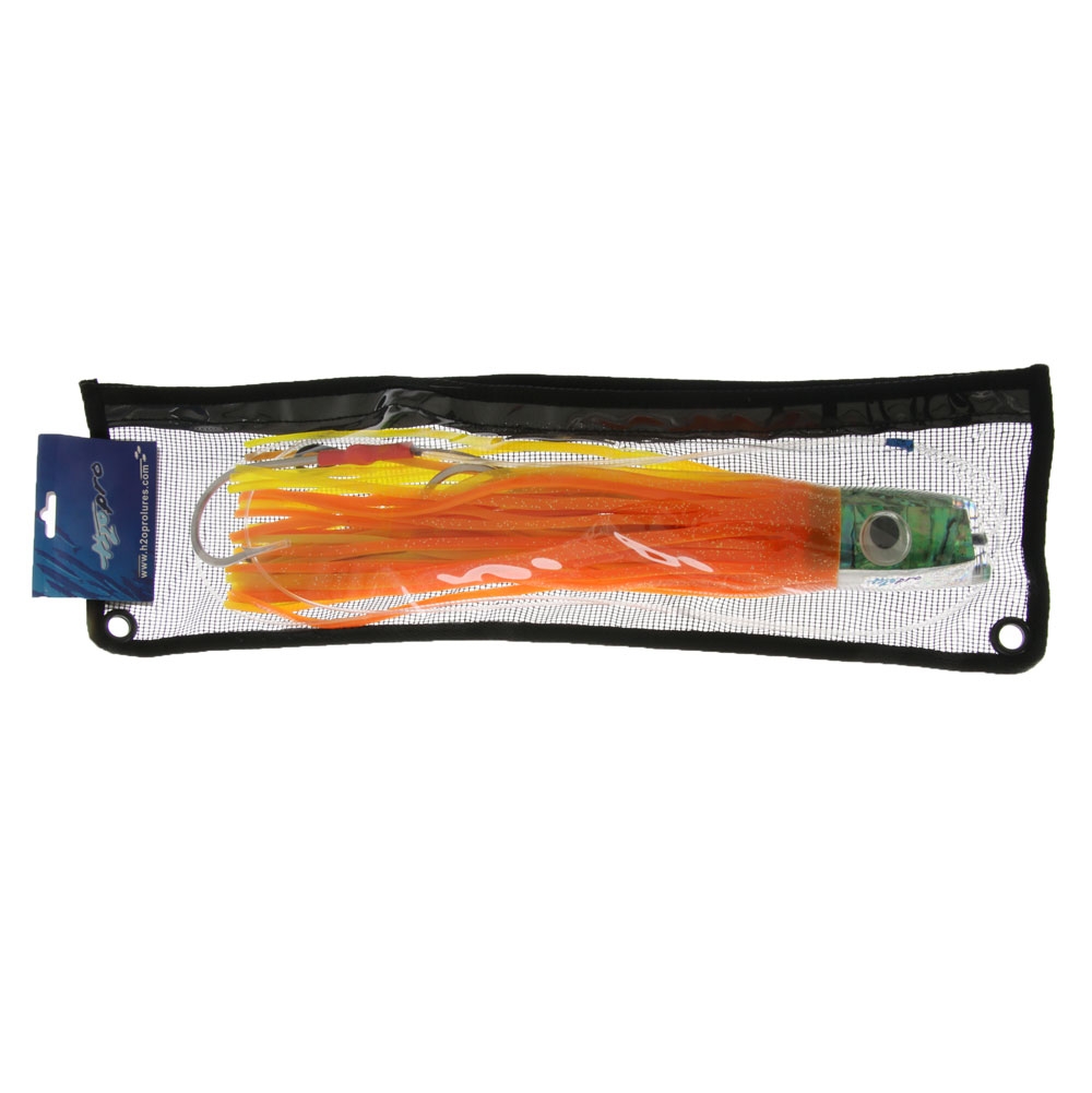 H2O Pro Katana Sumo Rigged Game Lure 36cm Green Abalone Orange/Yellow