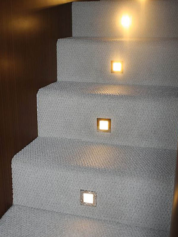 Hella Marine Warm White LED Enhanced Brightness Square Courtesy Lamp